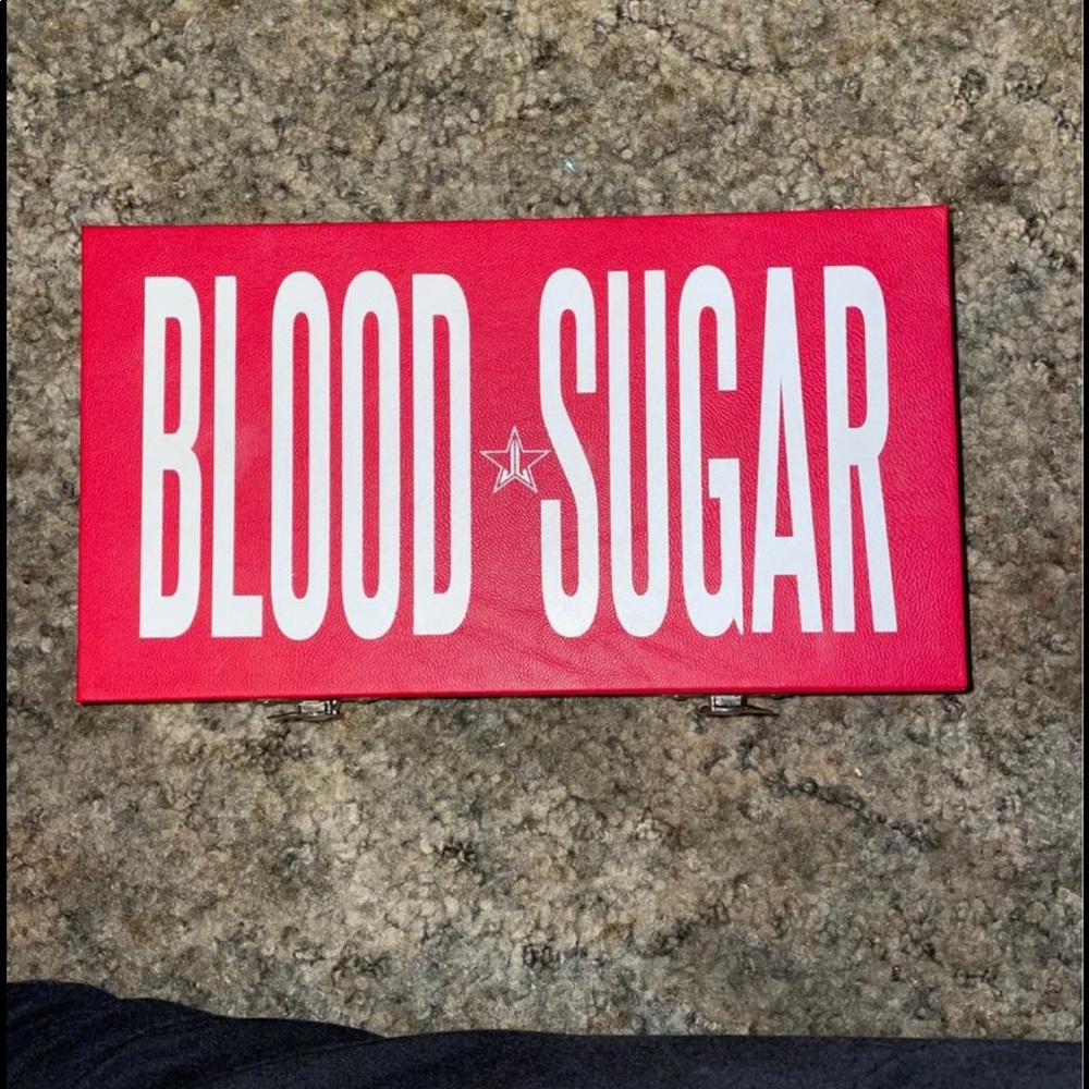 Jeffree Star blood sugar palette.